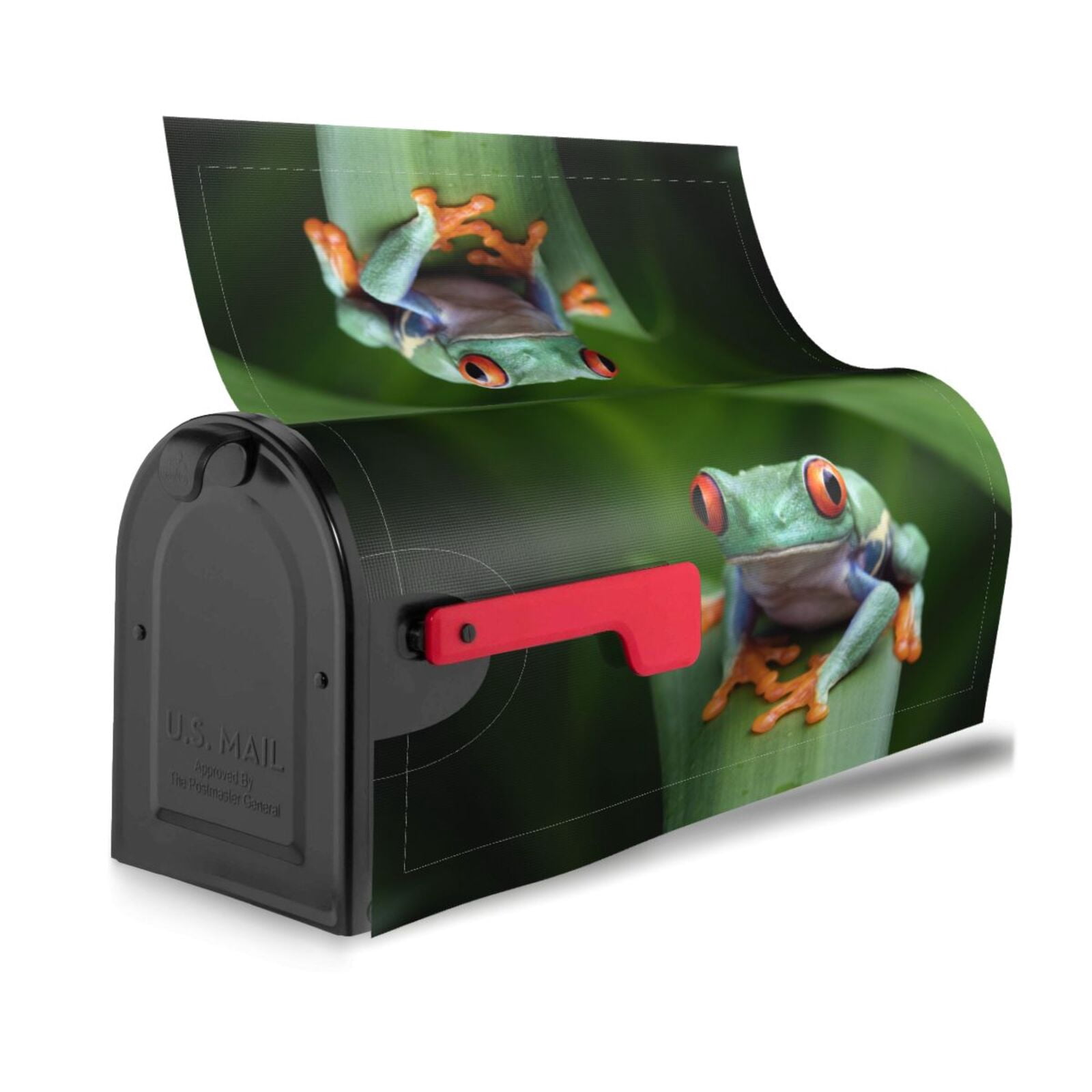 Frog In Mail Box Bingfone Red-Eyed Tree Frog Magnetic Mailbox Cover Standard Size for ...