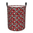 thumbnail image 1 of Bingfone Red Floral Waterproof Foldable Laundry Hamper Bucket With Handles For Storage Bin,Clothes Hamper (Small), 1 of 8