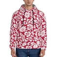 thumbnail image 1 of Bingfone Red Flowers Men'S Drawstring Hoodie Long Sleeve Pocket Sweatshirts-Xx-Large, 1 of 9
