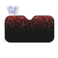 thumbnail image 1 of Bingfone Red Glitter1 Car Windshield Sun Shade Protector Keep Your Vehicle Cool Sun Shield Visor Cover Foldable For Car Truck Suv-Small, 1 of 9