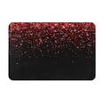 thumbnail image 1 of Bingfone Red Glitter1 Door Mat 16"X24" Front Entrance Non-Slip Low Profile Washable For Entryway, 1 of 9