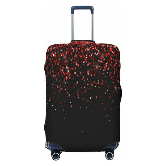 Bingfone Red Glitter1 Luggage Cover Washable Suitcase Cover Protector Anti-Scratch Suitcase Cover Fits 18-32 Inch Luggage (without luggage)