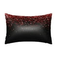 thumbnail image 1 of Bingfone Red Glitter1 Print Satin Pillowcase for Hair - Standard Size with Zipper Silky & Soft Pillow Covers,20x30 inches, 1 of 8