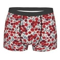 thumbnail image 1 of Bingfone Red Hawthorn Men's Underwear - Casual Stretch Boxer Briefs-Large, 1 of 7