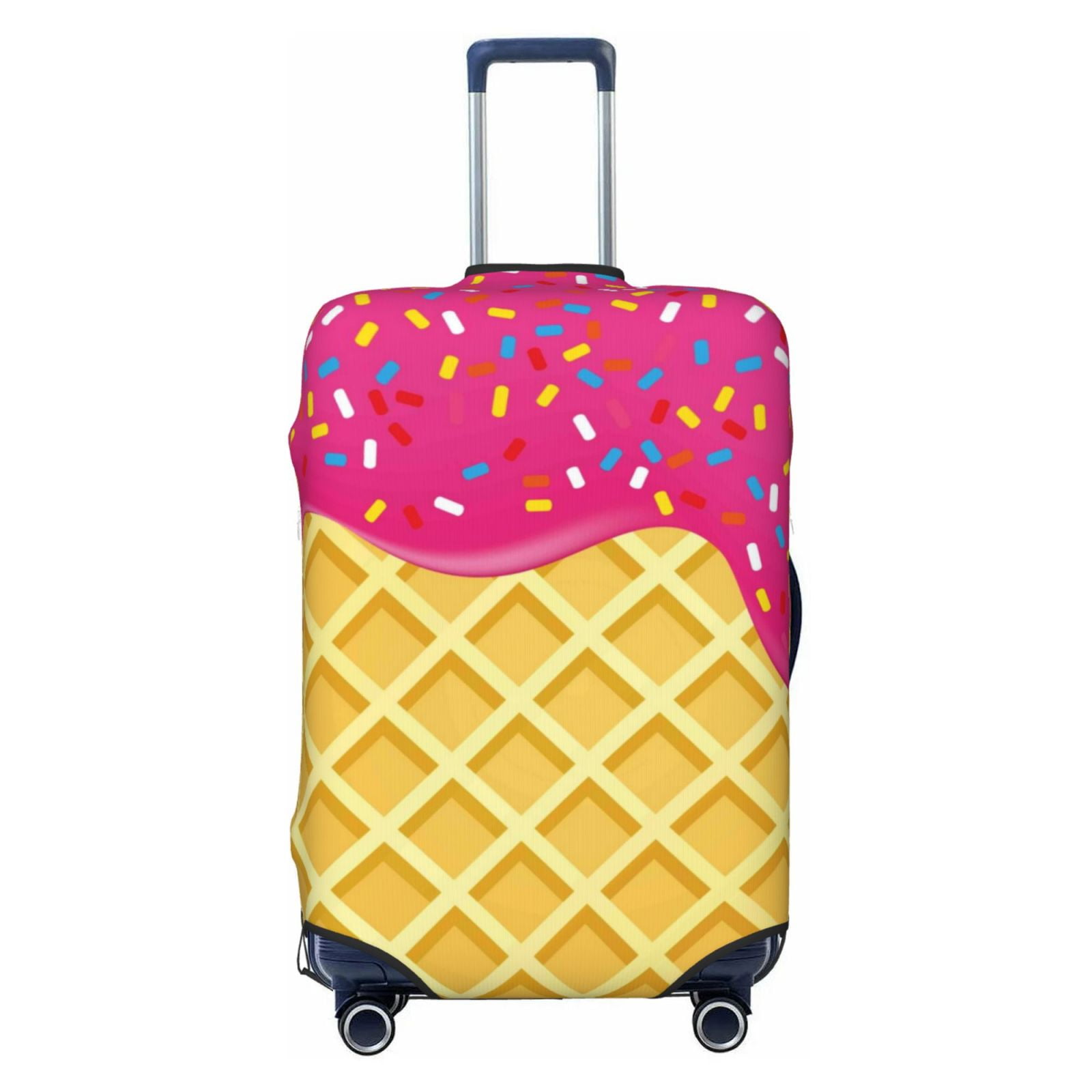 Bingfone Red Ice Cream Luggage Cover Washable Suitcase Cover Protector