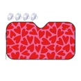 thumbnail image 1 of Bingfone Red Love Heart Car Windshield Sunshade,Sun Foldable Sun Shield Sun Visor For Car - Small, 1 of 7