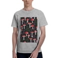 thumbnail image 1 of Bingfone Red Mushrooms Men'S Loose Fit Short-Sleeve Pocket T-Shirt, 1 of 7