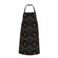 thumbnail image 1 of Bingfone Red Poker Apron Gifts For Men, Women Professional Grade Chef Apron For Kitchen,Bbq & Grill, 1 of 8