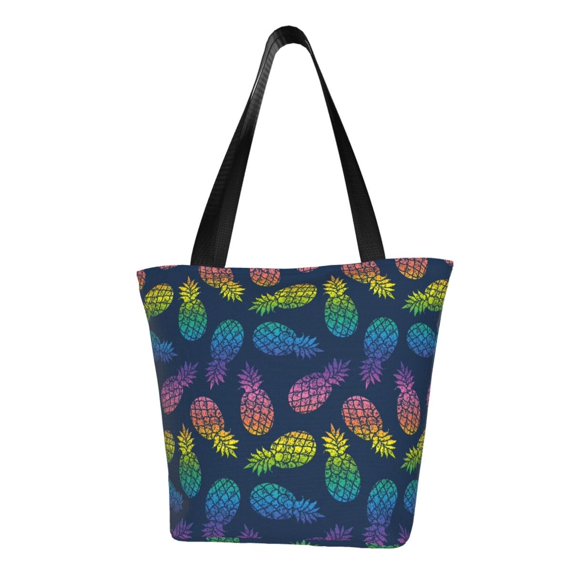 Bingfone Retro Bright Pineapple Women Shoulder Tote Bags Casual Bag Ladies Shopping Handbag