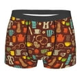 thumbnail image 1 of Bingfone Retro Coffee Men's Underwear - Casual Stretch Boxer Briefs-Medium, 1 of 9