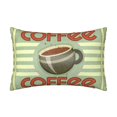 thumbnail image 1 of Bingfone Retro Cover For Coffee Print Satin Pillowcase for Hair - Standard Size with Zipper Silky & Soft Pillow Covers,20x30 inches, 1 of 8