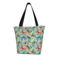thumbnail image 1 of Bingfone Retro Flying Butterflies Women Shoulder Tote Bags Casual Bag Ladies Shopping Handbag, 1 of 6