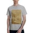 thumbnail image 1 of Bingfone Retro Palm Tree Men'S Loose Fit Short-Sleeve Pocket T-Shirt, 1 of 7