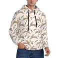 thumbnail image 1 of Bingfone Retro Rabbit Men's Drawstring Hoodie Long Sleeve Pocket Sweatshirts-X-Large, 1 of 6