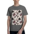 thumbnail image 1 of Bingfone Retro Red Black Roses Men'S Loose Fit Short-Sleeve Pocket T-Shirt, 1 of 7