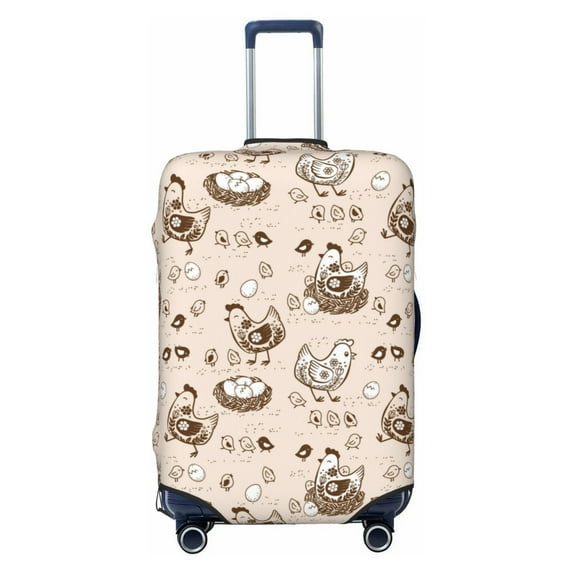 Bingfone Retro Rooster Luggage Cover Washable Suitcase Cover Protector Anti-scratch Suitcase cover Fits 18-32 Inch Luggage