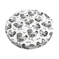 thumbnail image 1 of Bingfone Retro Rooster Padded Round Bar Stool Cover Cushion with Elastic Fabric Round Chair Seat - Retro Rooster, 1 of 7