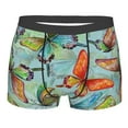 thumbnail image 1 of Bingfone Retro Seamless Flying Butterflies Men'S Underwear - Casual Stretch Boxer Briefs-Xx-Large, 1 of 9