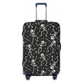 thumbnail image 1 of Bingfone Retro Skeleton Dancing On Halloween Party Luggage Cover Washable Suitcase Cover Protector Anti-scratch Suitcase cover Fits 18-32 Inch Luggage (No luggage included), 1 of 8