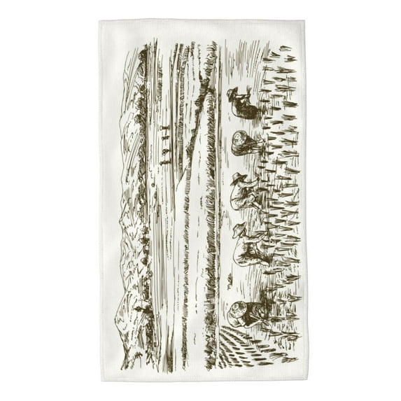 Bingfone Rice Harvest Ultra Absorbent & Soft Hand Towels For Bath, Hand, Face, Gym And Spa-27.5x16in