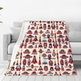 thumbnail image 1 of Bingfone Rocket Pattern Print Flannel Fleece Blanket Throw Blanket For Bed,Sofa,Couch,Travel,Camping(80"X60"), 1 of 9