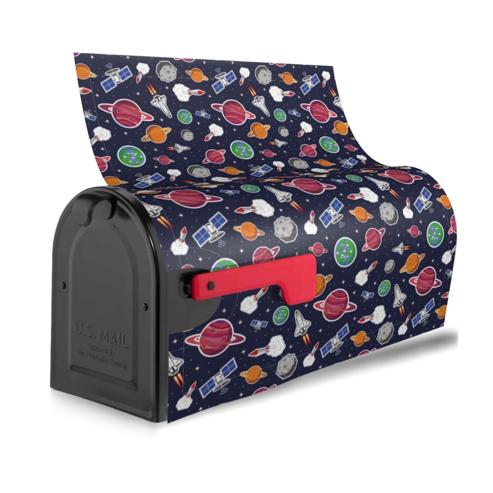 Mailbox Rocket Bingfone Rocket Satellite Magnetic Mailbox Cover Standard Size for ...