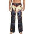 thumbnail image 1 of Bingfone Romantic Rose Animal Couple Mens All Over Print Sleep Pajama Pants-Small, 1 of 5