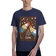 thumbnail image 1 of Bingfone Rooster And Chicken Men'S Loose Fit Short-Sleeve Pocket T-Shirt, 1 of 7