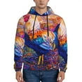 thumbnail image 1 of Bingfone Rooster Oil Painting Men'S Drawstring Hoodie Long Sleeve Pocket Sweatshirts-Medium, 1 of 9