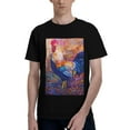 thumbnail image 1 of Bingfone Rooster Oil Painting Men'S Loose Fit Short-Sleeve Pocket T-Shirt, 1 of 7