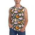 thumbnail image 1 of Bingfone Roosters and Chicks Pattern Men's Tank Tops Workout Sleeveless Tee Shirts Running Beach Tanks for Men-X-Large, 1 of 8