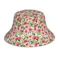 thumbnail image 1 of Bingfone Rose Flowers Bucket Hat for Men Women,Packable Reversible Printed Sun Hats,Fisherman Outdoor Travel Hiking Beach Caps, 1 of 7