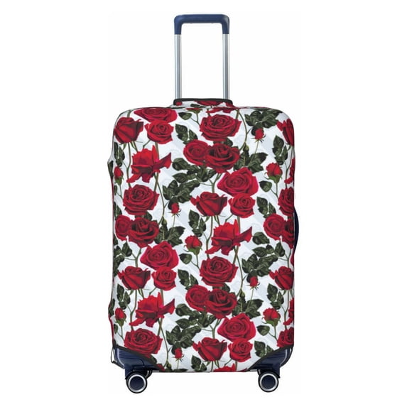 Bingfone Rose Flowers Luggage Cover Washable Suitcase Cover Protector Anti-scratch Suitcase cover Fits 18-32 Inch Luggage