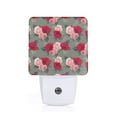thumbnail image 1 of Bingfone Rose Flowers Print Night Lights Plug into Wall,Dusk to Dawn,Bright Nightlight Auto-On/Off, for Adults Kids Room Bedroom Bathroom Hallway Kitchen, 1 of 7