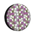 thumbnail image 1 of Bingfone Rose Flowers Spare Tire Cover Weatherproof Universal Wheel Protectors for RV Camper Travel Trailer SUV Truck-17 inch, 1 of 8