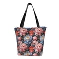 thumbnail image 1 of Bingfone Rose Flowers Women Shoulder Tote Bags Casual Bag Ladies Shopping Handbag, 1 of 6
