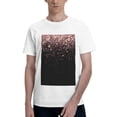 thumbnail image 1 of Bingfone Rose Gold Glitter1 Men'S Loose Fit Short-Sleeve Pocket T-Shirt, 1 of 7