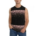 thumbnail image 1 of Bingfone Rose Gold Glitter1 Pattern Men's Tank Tops Workout Sleeveless Tee Shirts Running Beach Tanks for Men-XX-Large, 1 of 8