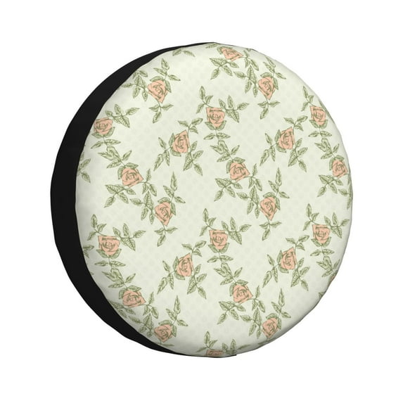 Bingfone Rose Spare Tire Cover Weatherproof Universal Wheel Protectors For Rv Camper Travel Trailer Suv Truck 16 Inch
