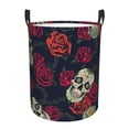 thumbnail image 1 of Bingfone Roses Skulls Waterproof Foldable Laundry Hamper Bucket With Handles For Storage Bin,Clothes Hamper (Medium), 1 of 8