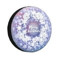 thumbnail image 1 of Bingfone Round Snow Merry Christmas Spare Tire Cover Weatherproof Universal Wheel Protectors For Rv Camper Travel Trailer Suv Truck 15 Inch, 1 of 9