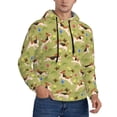 thumbnail image 1 of Bingfone Running Beagle Men's Drawstring Hoodie Long Sleeve Pocket Sweatshirts-Medium, 1 of 6