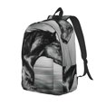 thumbnail image 1 of Bingfone Running Horse Print Canvas College Laptop Backpack, Large Capacity Lightweight College Bookbag Casual Daypack-Small, 1 of 5