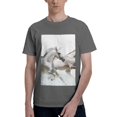 thumbnail image 1 of Bingfone Running White Horses Men'S Loose Fit Short-Sleeve Pocket T-Shirt, 1 of 7
