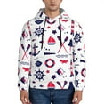 thumbnail image 1 of Bingfone Sailing Marine Travel Men'S Drawstring Hoodie Long Sleeve Pocket Sweatshirts-Xx-Large, 1 of 9