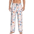 thumbnail image 1 of Bingfone Scandinavian Alphabet Mens All Over Print Sleep Pajama Pants-Large, 1 of 5