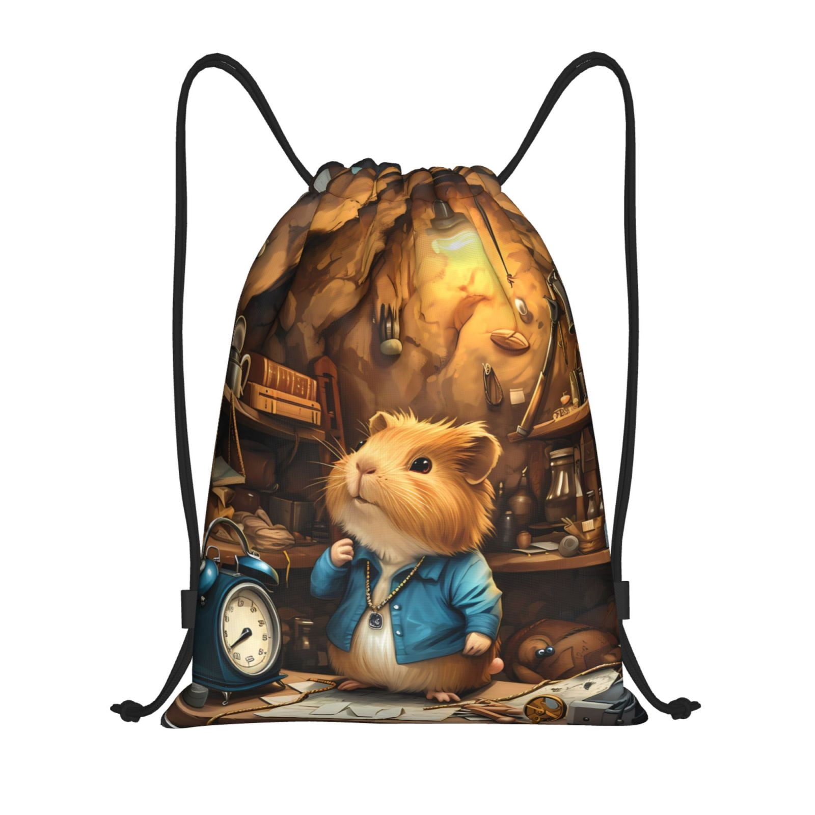 Bingfone Scientist Guinea Pig Drawstrings Backpacks Bags for Men Women ...