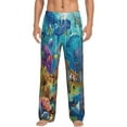 thumbnail image 1 of Bingfone Sea World Mens All Over Print Sleep Pajama Pants-Medium, 1 of 9