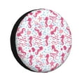 thumbnail image 1 of Bingfone Seahorse And Starfish Spare Tire Cover Weatherproof Universal Wheel Protectors For Rv Camper Travel Trailer Suv Truck-14 Inch, 1 of 9