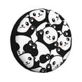 thumbnail image 1 of Bingfone Seamless Pattern Cute Panda Spare Tire Cover Weatherproof Universal Wheel Protectors For Rv Camper Travel Trailer Suv Truck 14 Inch, 1 of 9